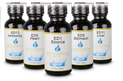 Infoceutical dropper bottles — part of the acquired product library
