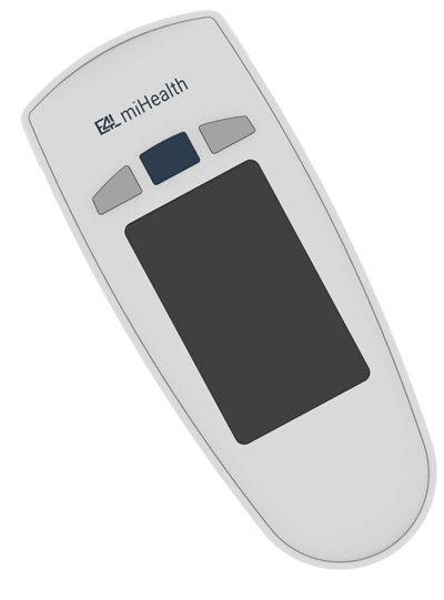 Slanted view of Energy4Life miHealth device